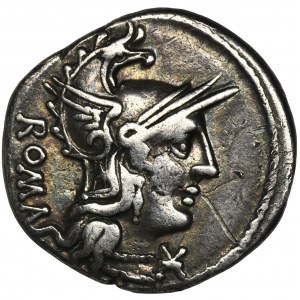 Roman Republic, C. Caecilius Metellus Caprarius, Denarius - RARE