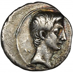 Römisches Reich, Octavian Augustus, Denarius - RARE