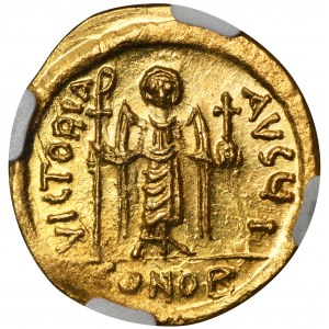 Byzantinisches Reich, Phokas, Solidus - NGC MS