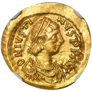 Cesarstwo Bizantyjskie, Justyn I, Semissis - NGC MS