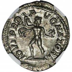 Roman Imperial, Severus Alexander, Denarius - NGC Ch AU
