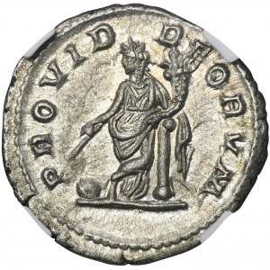 Römisches Reich, Heliogabal, Denarius - NGC Ch AU