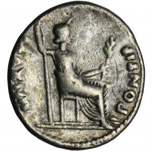 Roman Imperial, Tiberius, Denarius - RARE, Tribute Penny