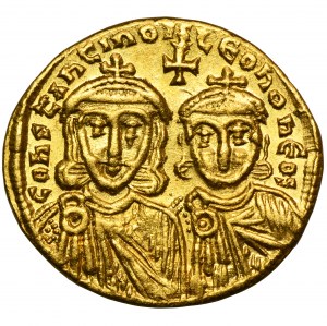 Cesarstwo Bizantyjskie, Konstantyn V, Leon IV i Leon III, Solidus