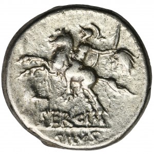 Römische Republik, M. Sergius Silus, Denarius