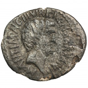 Römische Republik, Mark Anton und Octavian, Denar - RARE