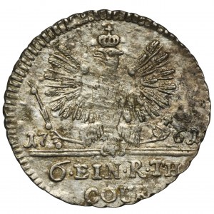 Russian occupation of Prussia, Elizabeth, 1/6 Thaler Königsberg 1761