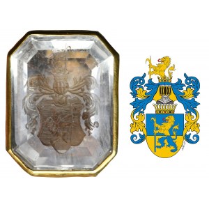 Seal with the Bosak coat of arms of Julia Hauke, later called the Duchess of Battenberg