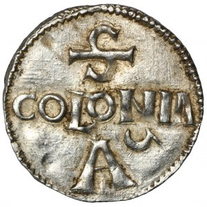 Germany, Lower Lorraine, Archbishopric of Cologne, Otto I or Otto II, Denarius