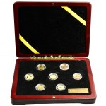 Set, World gold coins in box (7 pcs.)