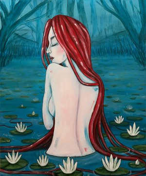 Aleksandra Lacheta (ur. 1992), Dziewczyna w kąpieli, 2021