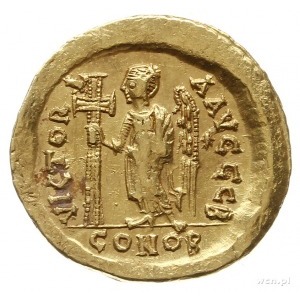 solidus 491-518, Konstantynopol; Aw: Popiersie cesarza ...