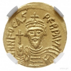 solidus 603-607, Konstantynopol; Aw: Popiersie cesarza ...