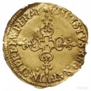 ecu d’or 1588 T, Nantes; złoto 3.31 g; Duplessy 1121A, ...