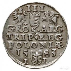 trojak 1583, Olkusz, odmiana z literami I-D przedzielon...