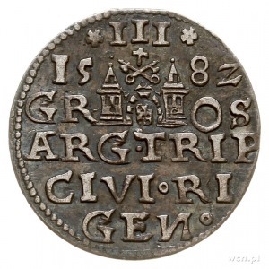 trojak 1582, Ryga; Iger R.82.1.a (R2); Gerbaszewski 11/...