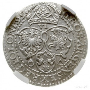 szóstak 1599, Malbork, mała głową króla; Kop. 1246 (R1)...