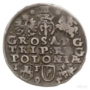 trojak 1595, Lublin, na awersie SIG III... M D L; Iger ...