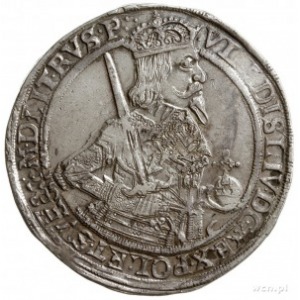 talar 1637, Toruń, Aw: Półpostać króla w prawo i napis ...