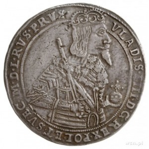 talar 1638, Toruń, duże cyfry daty, Aw: Półpostać króla...