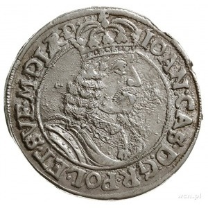 ort 1662, Toruń; CNCT 1653; źle wycięty krążek, moneta ...