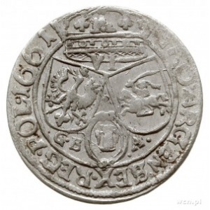 szóstak 1661/GB-A, Lwów, z herbem Ślepowron w obwódce; ...