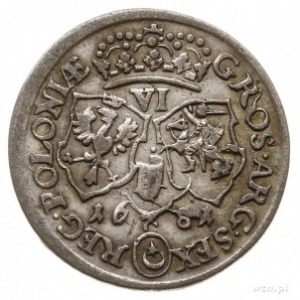 szóstak 1681, Kraków, popiersie króla w zbroi, litera C...