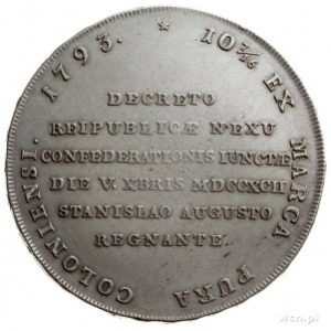 talar historyczny zwany “Targowickim” 1793, Grodno; sre...