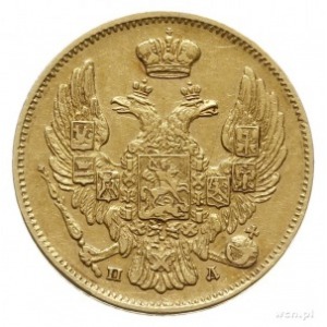 3 ruble = 20 złotych 1834 П-Д / СПБ, Petersburg; złoto ...
