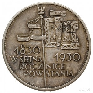 5 złotych 1930, Warszawa, 100. Rocznica Powstania Listo...