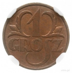 1 grosz 1931, Warszawa; Parchimowicz 101e; idealnie zac...