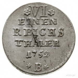 1/6 talara 1752, Wrocław; F.u.S. 1003, Olding 38b, Schr...