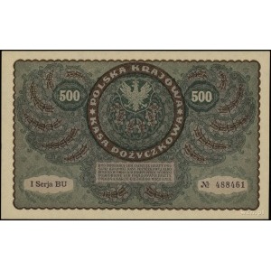 500 marek polskich 23.08.1919; seria I-BU, numeracja 48...