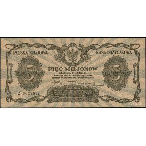 5.000.000 marek polskich 20.11.1923; seria C, numeracja...
