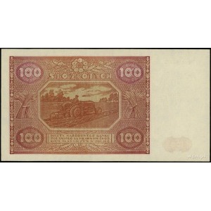 100 złotych 15.05.1946; seria E, numeracja 7033930; Luc...