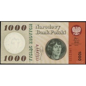 1.000 złotych 29.10.1965; seria A, numeracja 1017433; L...