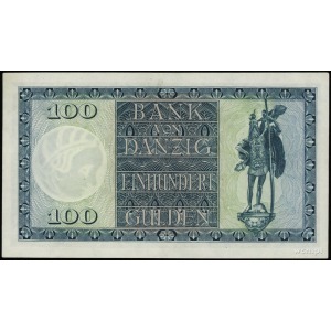 Bank von Danzig; 100 guldenów 1.08.1931; seria D/A, num...