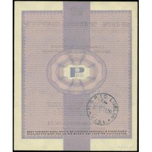 bon towarowy 10 dolarów 1.01.1960; seria Df, numeracja ...