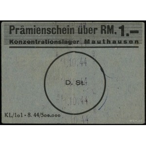 Konzentrationslager Mauthausen; Prämienschein (bon) 1 m...