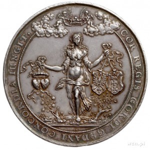 medal autorstwa J. Höhna wybity z okazji przybycia król...