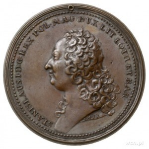 Stanisław Leszczyński - medal sygnowany A.M.SV. z 1755 ...