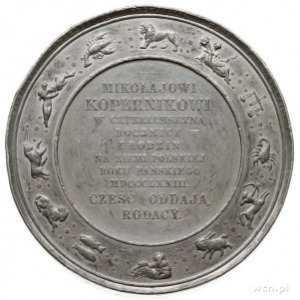 Mikołaj Kopernik, medal na 400-lecie urodzin, 1873 r., ...