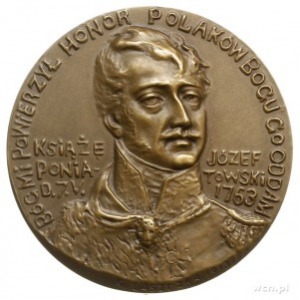 setna rocznica śmierci Józefa Poniatowskiego - medal au...