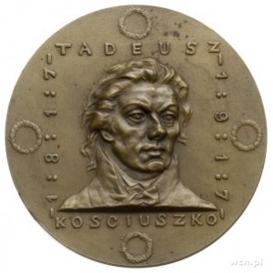 medal SETNA ROCZNICA ŚMIERCI TADEUSZA KOŚCIUSZKI 1917, ...