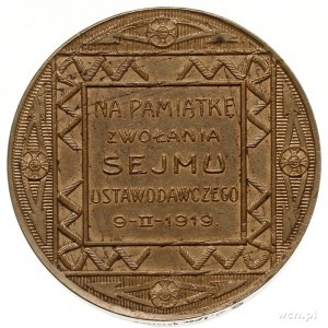 medal na pamiątkę zwołania Sejmu Ustawowawczego 1919 r....