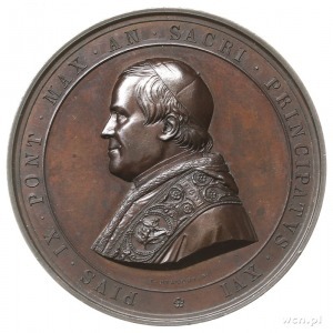 Pius IX 1846-1878 - medal sygnowany I BIANCHI z 1863 r....