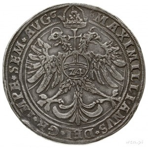 talar 1568, Goslar; z tytulaturą cesarza Maksymiliana I...