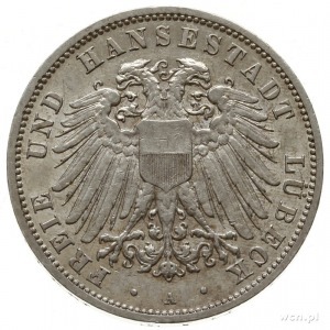 3 marki 1911 A, Berlin; AKS 4, J. 82, bardzo ładne i do...
