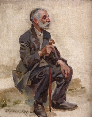 Wojciech Kossak (1856 Paryż - 1942 Kraków), Siedzący starzec