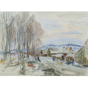 Henryk Epstein (1891 Łódź - 1944 Auschwitz), Pejzaż zimowy
